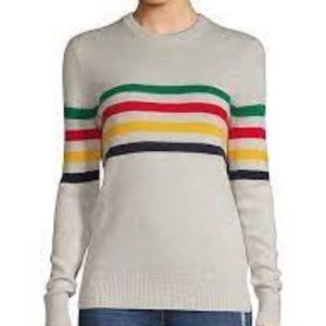 Hudson’s Bay Stripes Women’s Knit Sweater Size XS